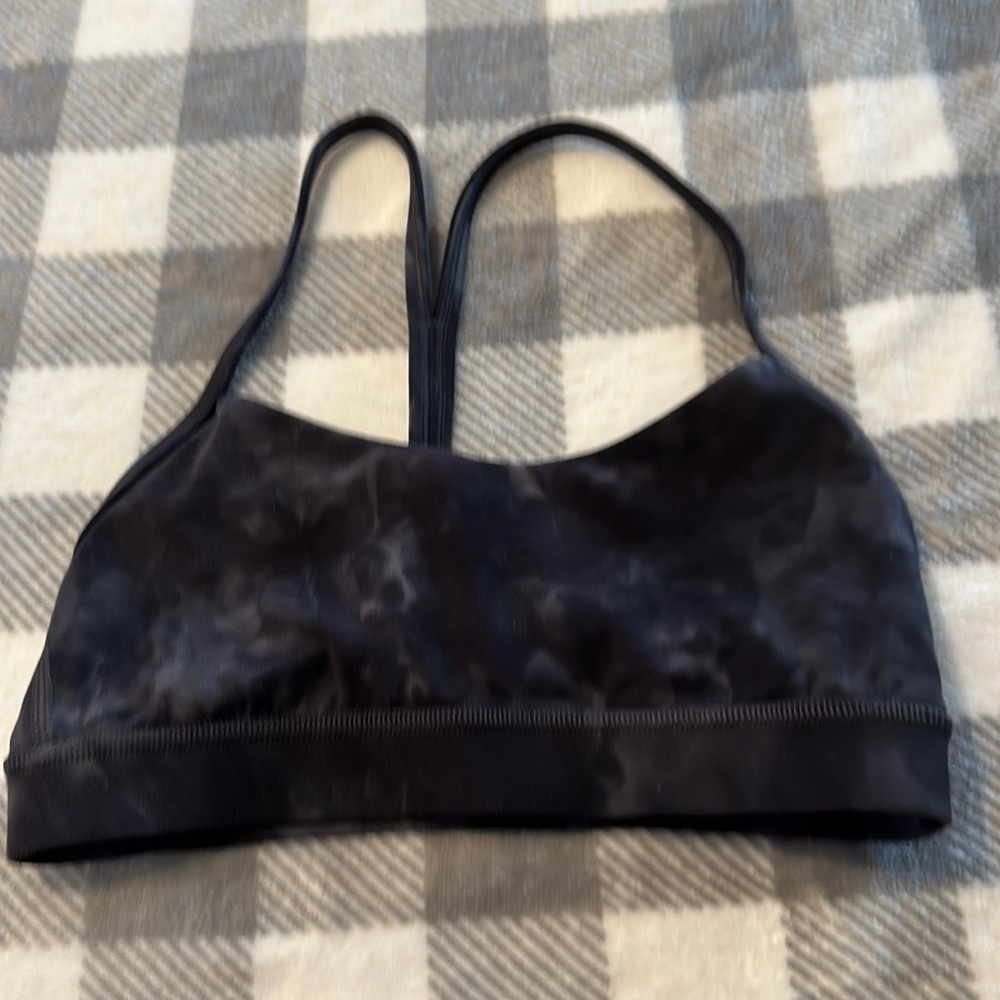 Lululemon Size 4 Flow Y Bra. Marble color. Used with no tag, and no flaws.